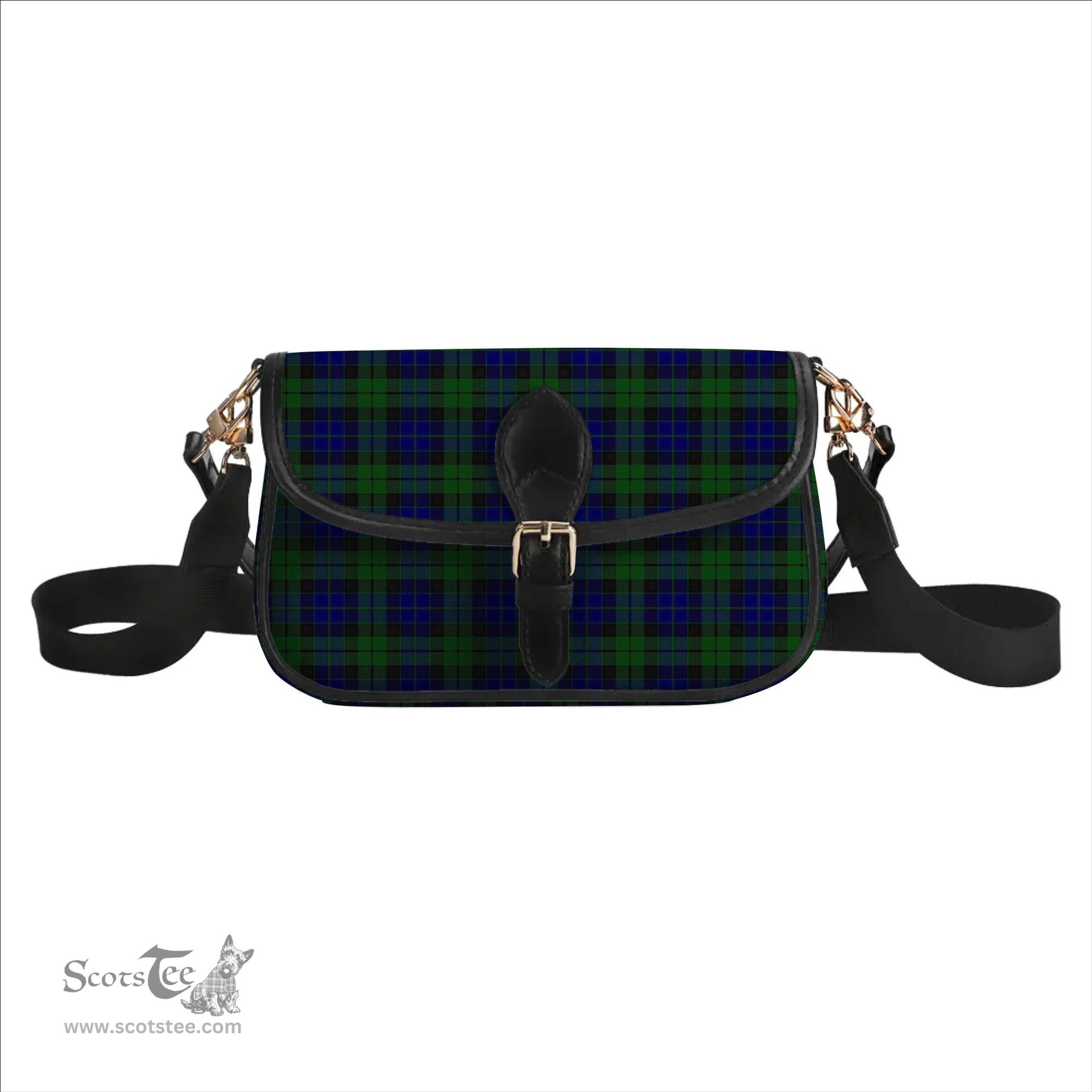 ScotsTee Shop Scottish MacKay 1819 Tartan Women's Chain Crossbody Bag Square Bag