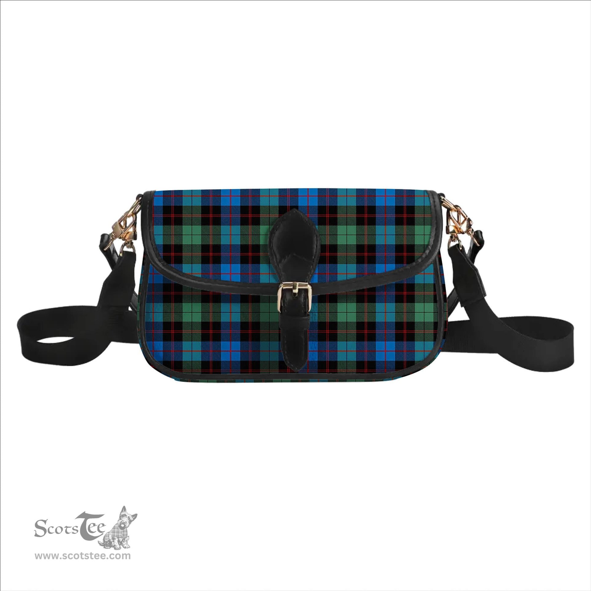 ScotsTee Shop Scottish Guthrie Ancient Tartan Women's Chain Crossbody Bag Square Bag