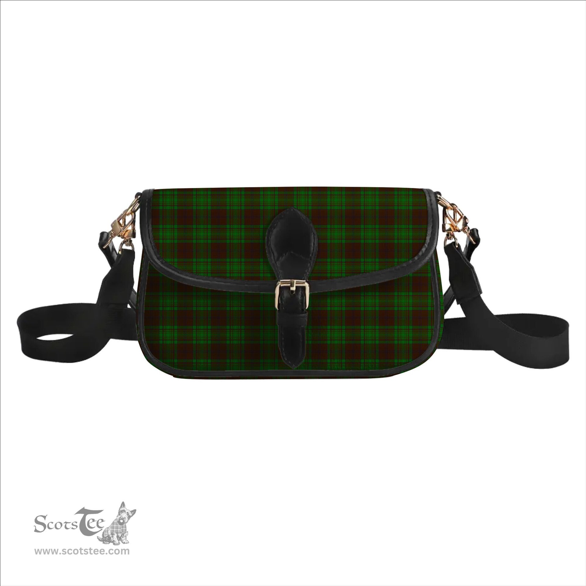 ScotsTee Shop Scottish MacAlister of Glenbarr Hunting Tartan Women's Chain Crossbody Bag Square Bag