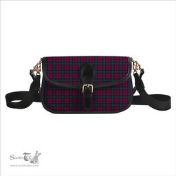 ScotsTee Shop Scottish Lindsay #2 Modern Clan Tartan Women's Chain Crossbody Bag Square Bag