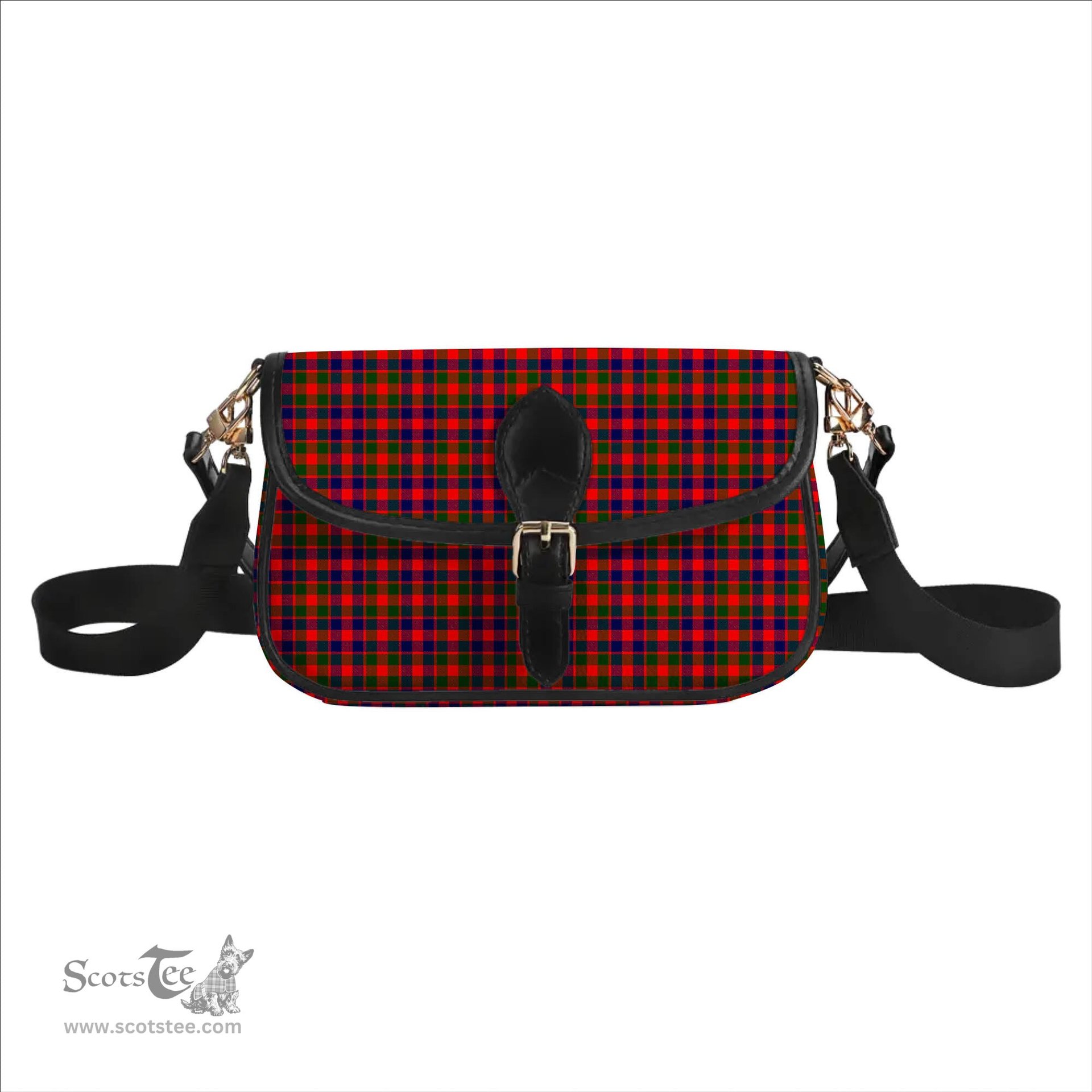 ScotsTee Shop Scottish Gow of Skeoch Tartan Women's Chain Crossbody Bag Square Bag