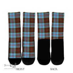 ScotsTee Shop Scottish Anderson Ancient Clan Tartan Socks For Men & Women