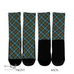 ScotsTee Shop Scottish Brisbane modern Clan Tartan Socks For Men & Women