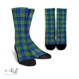 ScotsTee Shop Scottish Barclay Hunting Ancient Clan Tartan Socks For Men & Women