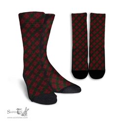 ScotsTee Shop Scottish Denny Hunting Clan Tartan Socks For Men & Women