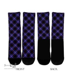 ScotsTee Shop Scottish Dunlop Modern Clan Tartan Socks For Men & Women