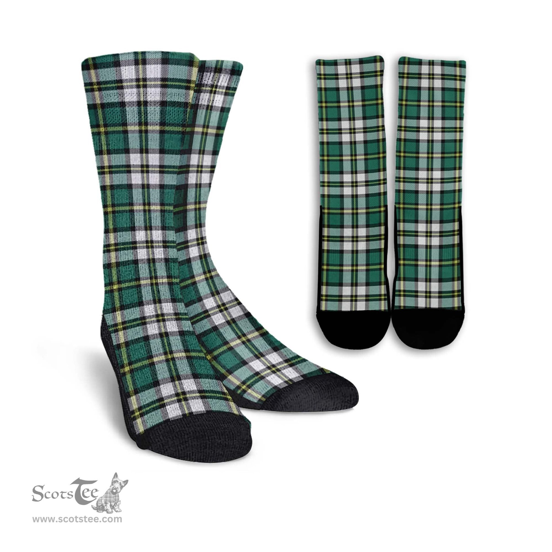 ScotsTee Shop Scottish Cape Breton Island Canada Clan Tartan Socks For Men & Women