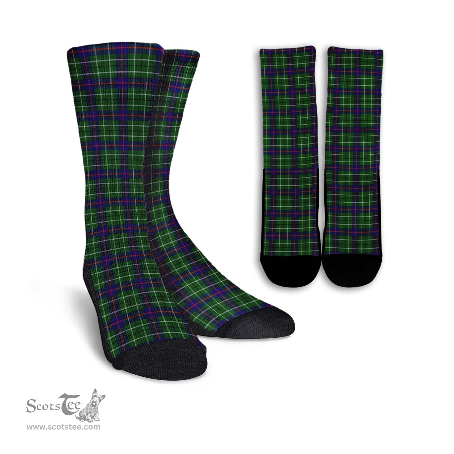 ScotsTee Shop Scottish Duncan Modern Clan Tartan Socks For Men & Women