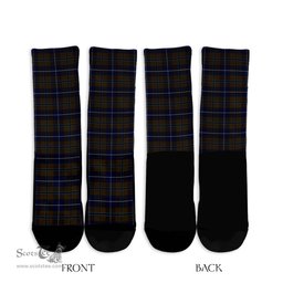 ScotsTee Shop Scottish Douglas Brown Clan Tartan Socks For Men & Women