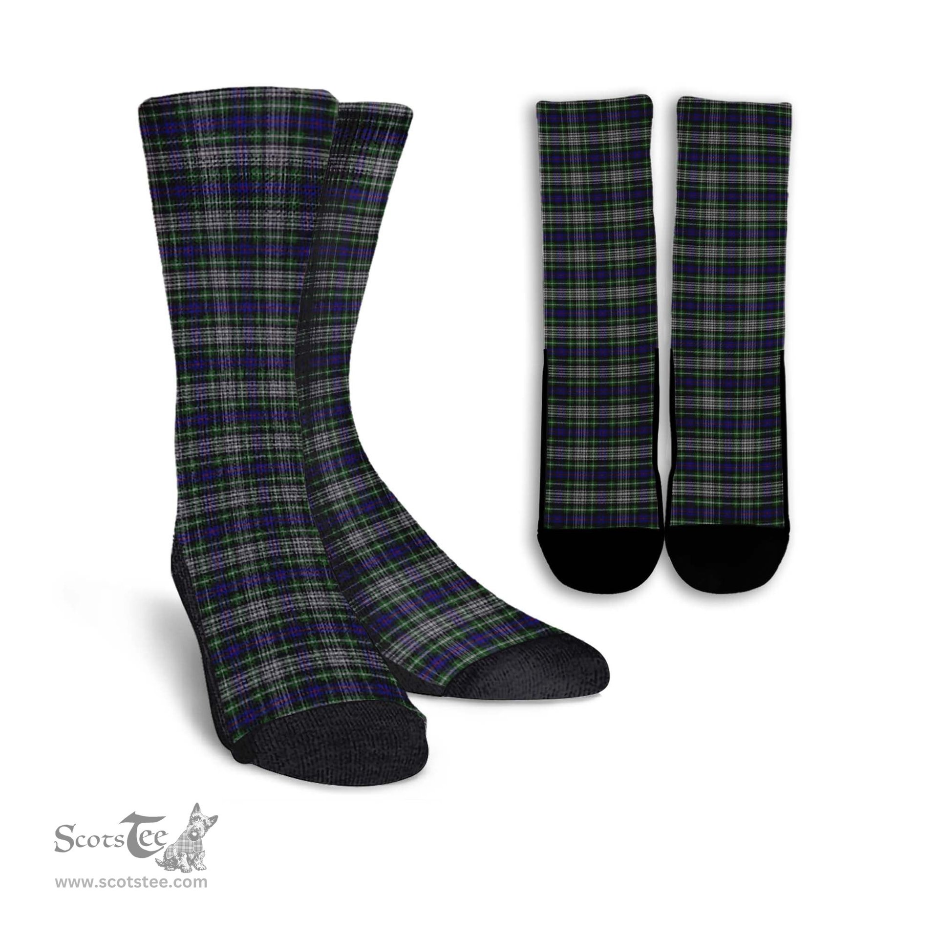 ScotsTee Shop Scottish Davidson of Tulloch Dress Clan Tartan Socks For Men & Women