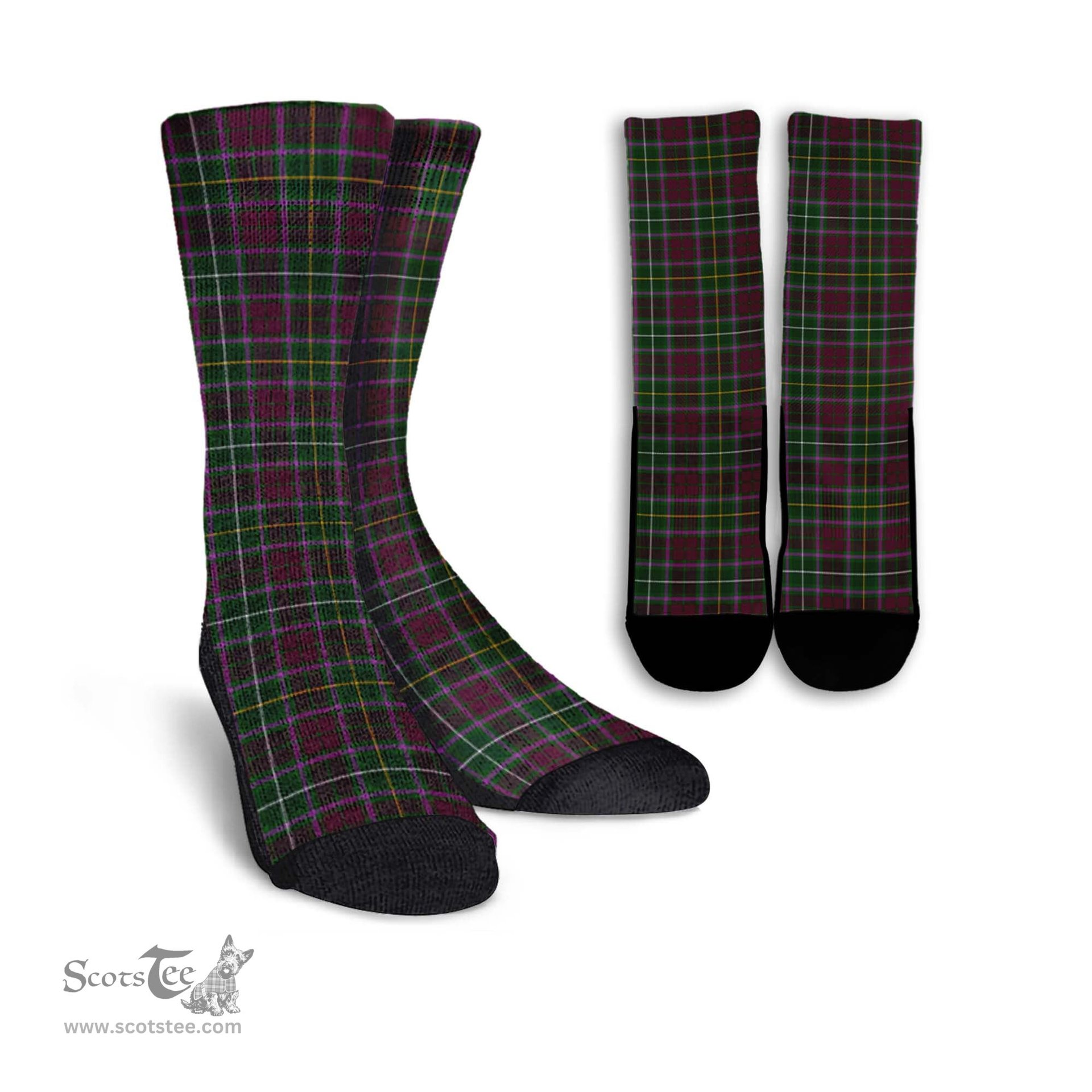 ScotsTee Shop Scottish Crosbie Clan Tartan Socks For Men & Women