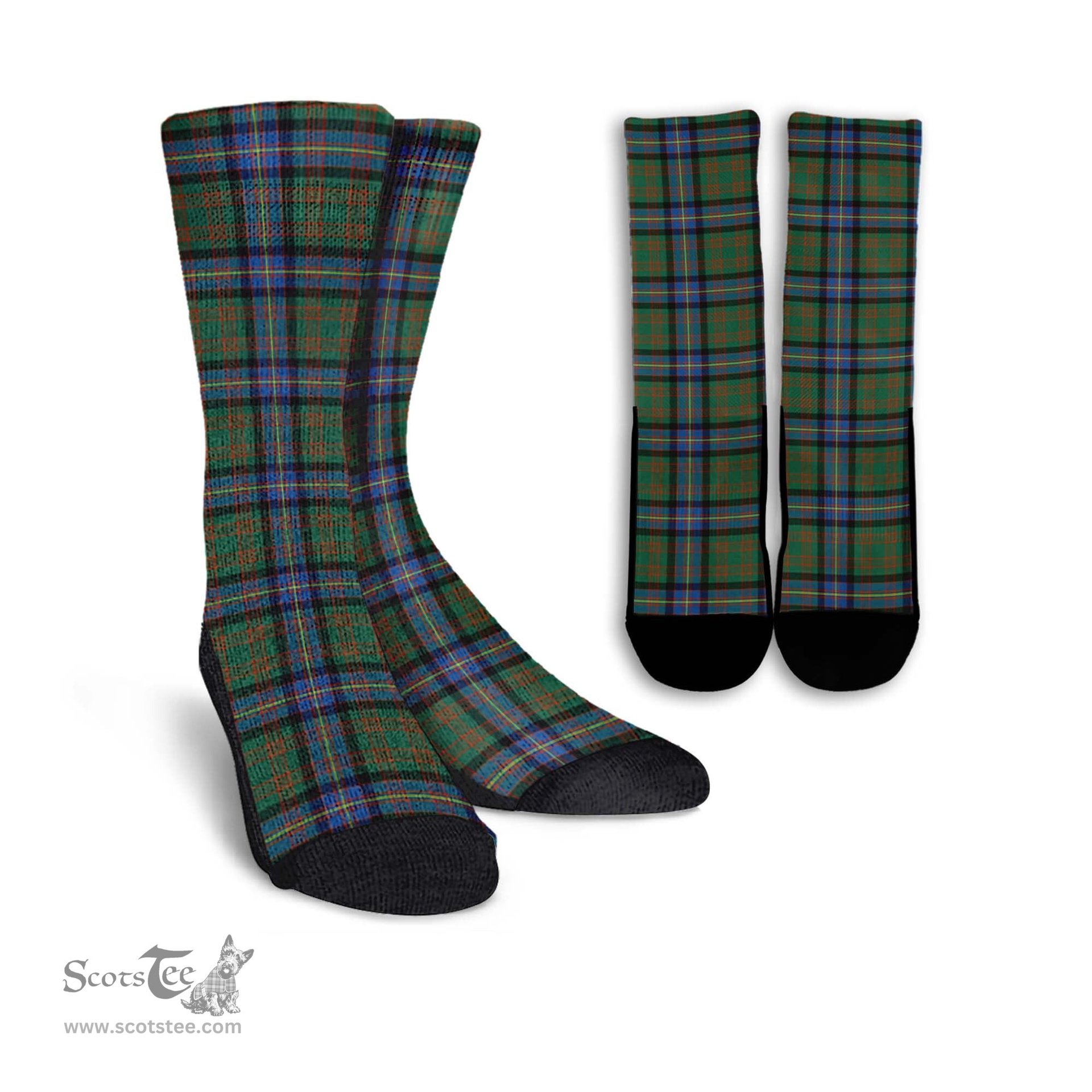 ScotsTee Shop Scottish Cochrane Ancient Clan Tartan Socks For Men & Women