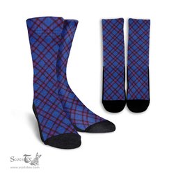ScotsTee Shop Scottish Elliot Modern Clan Tartan Socks For Men & Women