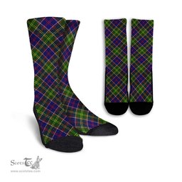 ScotsTee Shop Scottish Dalrymple Clan Tartan Socks For Men & Women