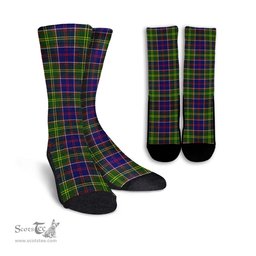 ScotsTee Shop Scottish Dalrymple Clan Tartan Socks For Men & Women