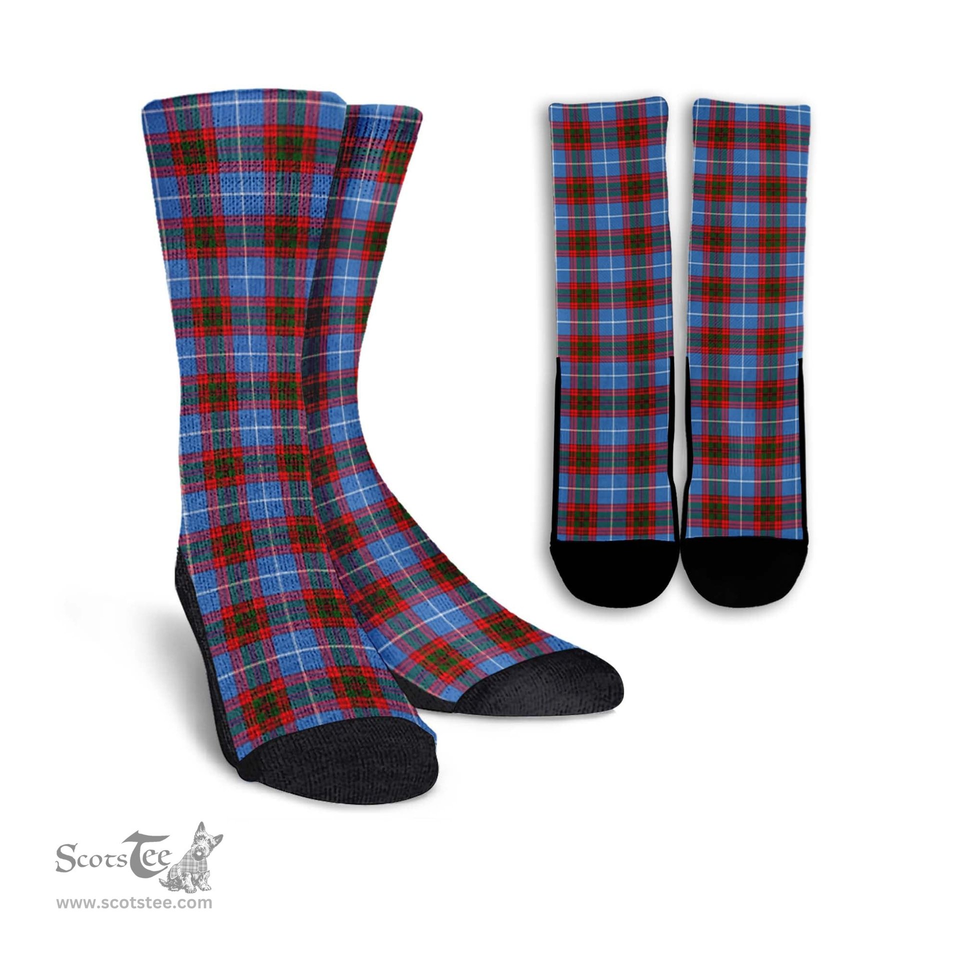 ScotsTee Shop Scottish Dalmahoy Clan Tartan Socks For Men & Women