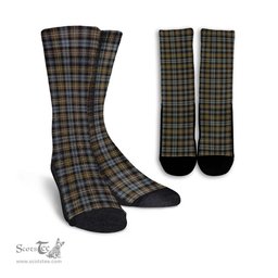 ScotsTee Shop Scottish Campbell Argyll Weathered Clan Tartan Socks For Men & Women