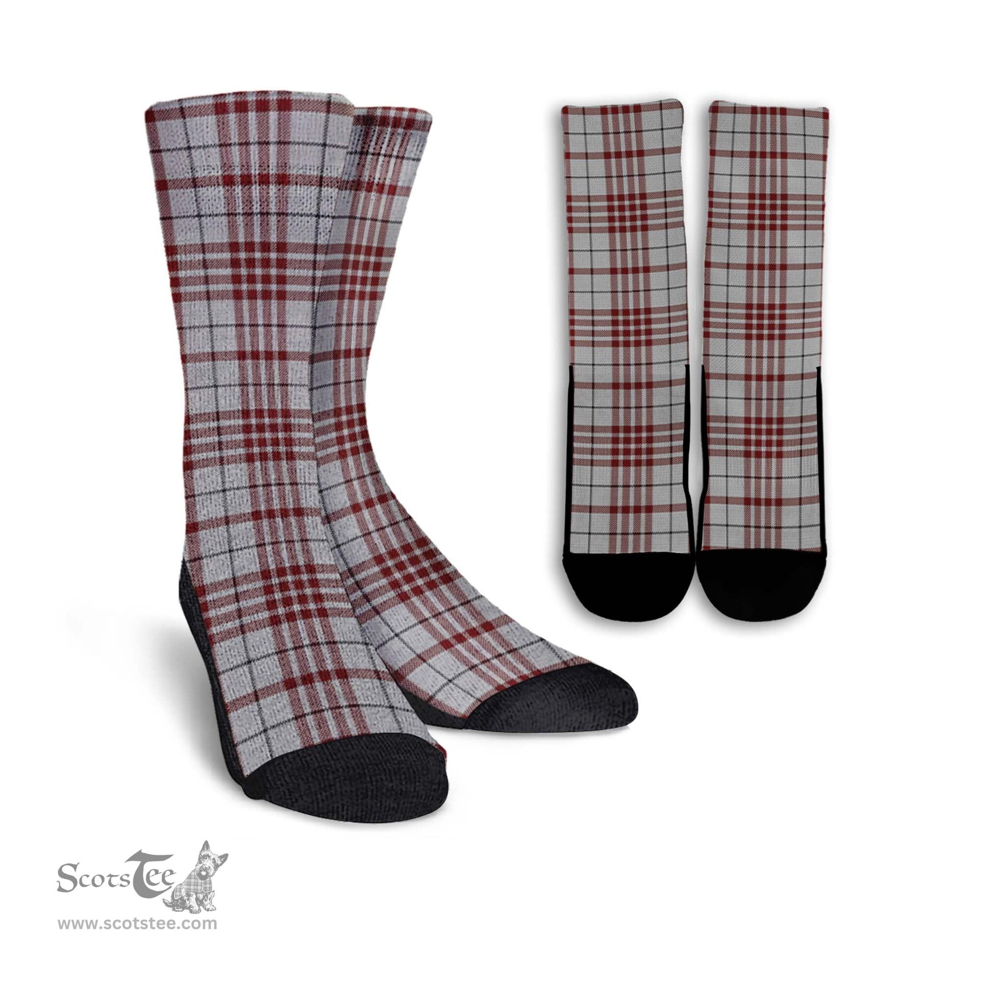 ScotsTee Shop Scottish Clayton Clan Tartan Socks For Men & Women