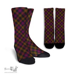 ScotsTee Shop Scottish Carnegie Modern Clan Tartan Socks For Men & Women