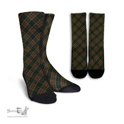 ScotsTee Shop Scottish Fitzsimmons Clan Tartan Socks For Men & Women