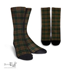 ScotsTee Shop Scottish Fitzsimmons Clan Tartan Socks For Men & Women