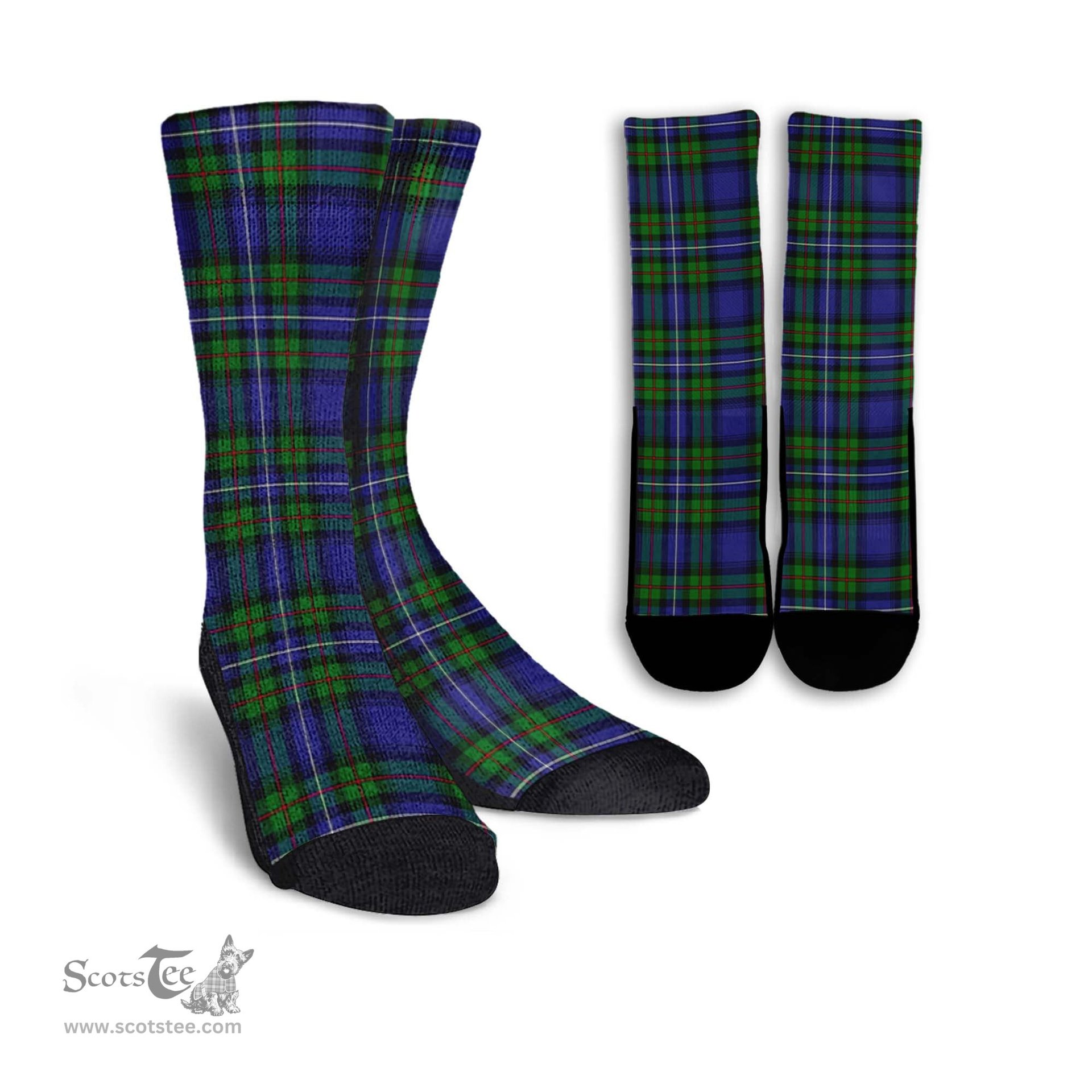 ScotsTee Shop Scottish Donnachaidh Clan Tartan Socks For Men & Women