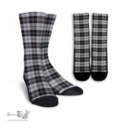 ScotsTee Shop Scottish Erskine Black and White Clan Tartan Socks For Men & Women
