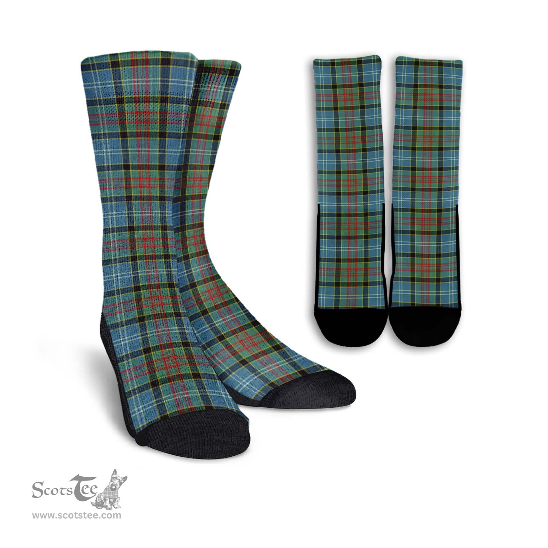 ScotsTee Shop Scottish Cathcart Clan Tartan Socks For Men & Women