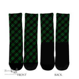 ScotsTee Shop Scottish Douglas Black Clan Tartan Socks For Men & Women