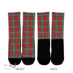 ScotsTee Shop Scottish Dunbar Ancient Clan Tartan Socks For Men & Women