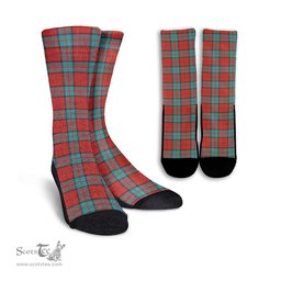 ScotsTee Shop Scottish Dunbar Ancient Clan Tartan Socks For Men & Women