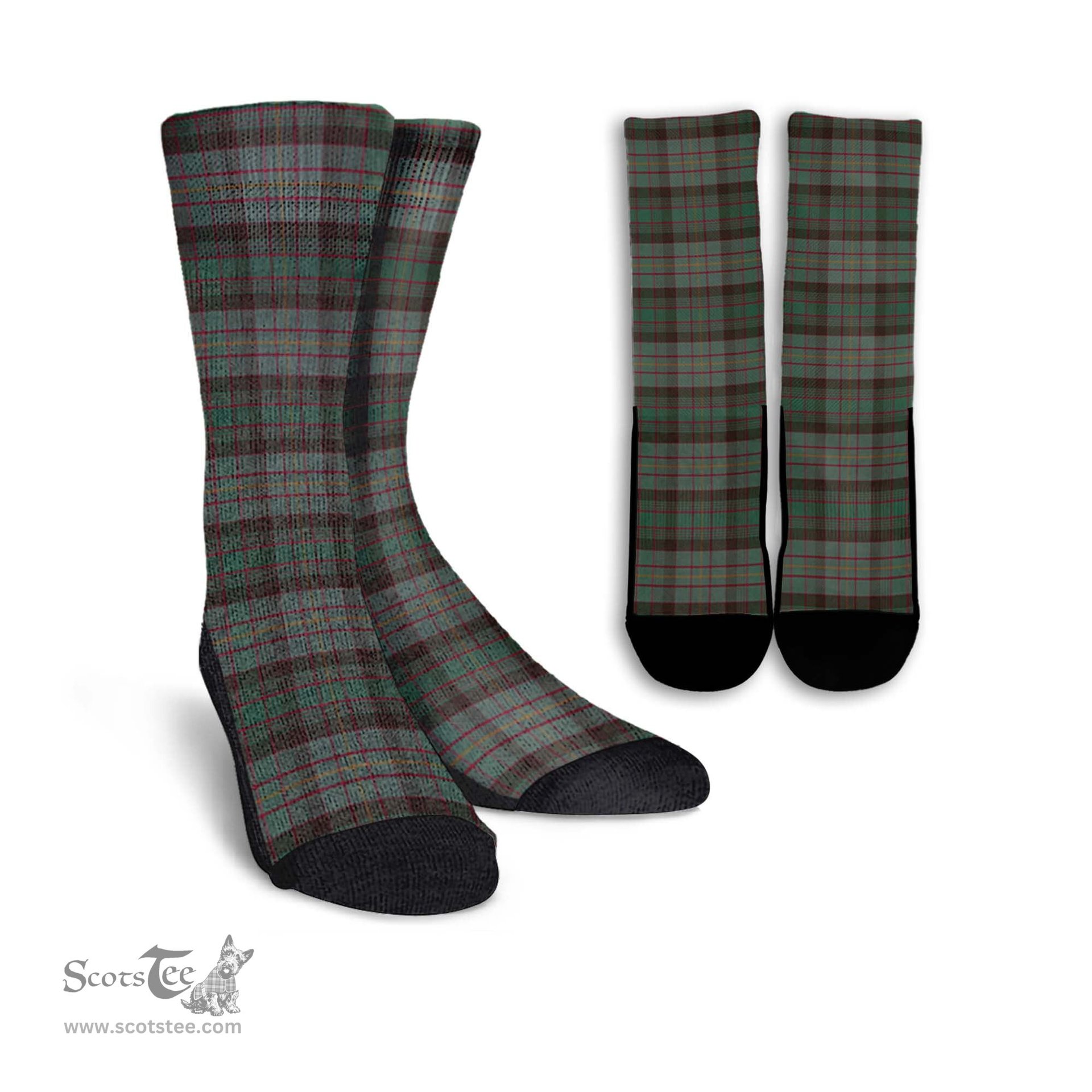 ScotsTee Shop Scottish Cochrane Hunting Clan Tartan Socks For Men & Women