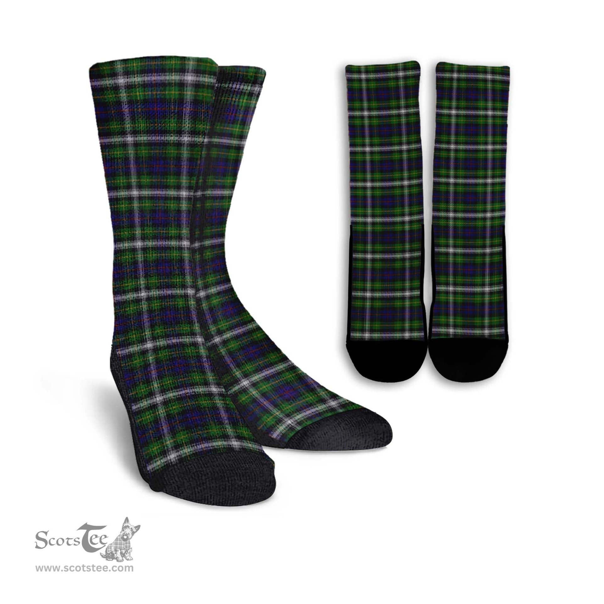 ScotsTee Shop Scottish Farquharson Dress Clan Tartan Socks For Men & Women