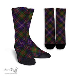 ScotsTee Shop Scottish Chalmers Modern Clan Tartan Socks For Men & Women