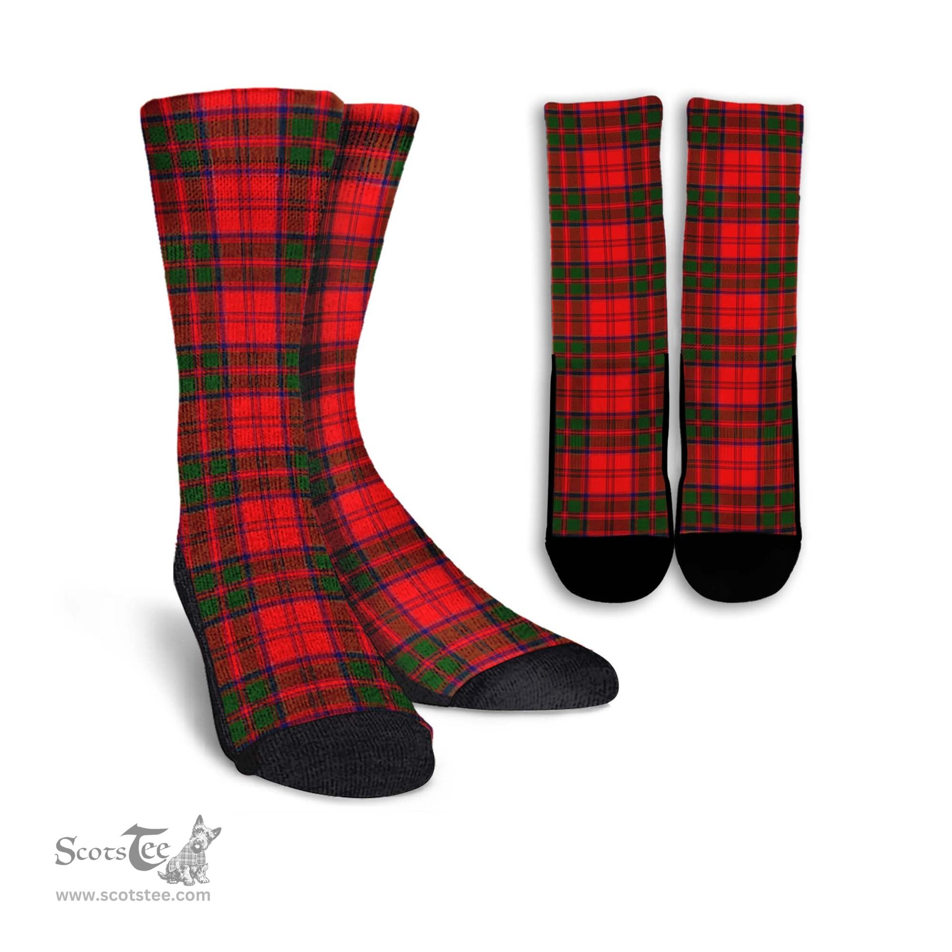 ScotsTee Shop Scottish Heron Clan Tartan Socks For Men & Women