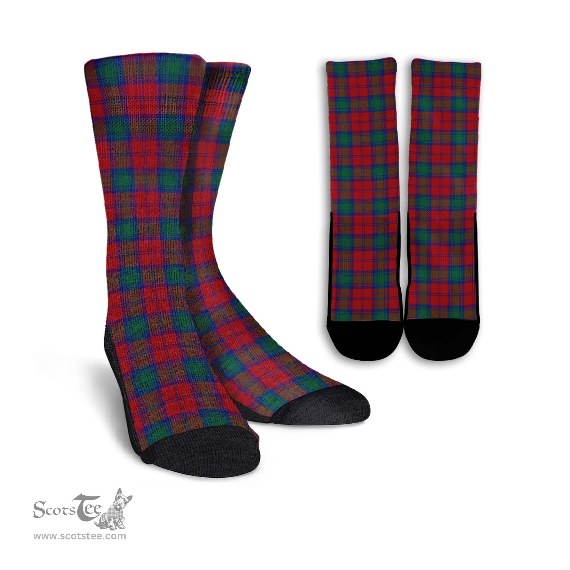 ScotsTee Shop Scottish Lindsay Modern Clan Tartan Socks For Men & Women