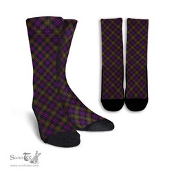 ScotsTee Shop Scottish MacDonell of Glengarry Modern Clan Tartan Socks For Men & Women