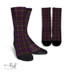 ScotsTee Shop Scottish MacDonell of Glengarry Modern Clan Tartan Socks For Men & Women