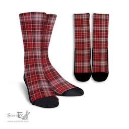 ScotsTee Shop Scottish MacDougall Dress Clan Tartan Socks For Men & Women