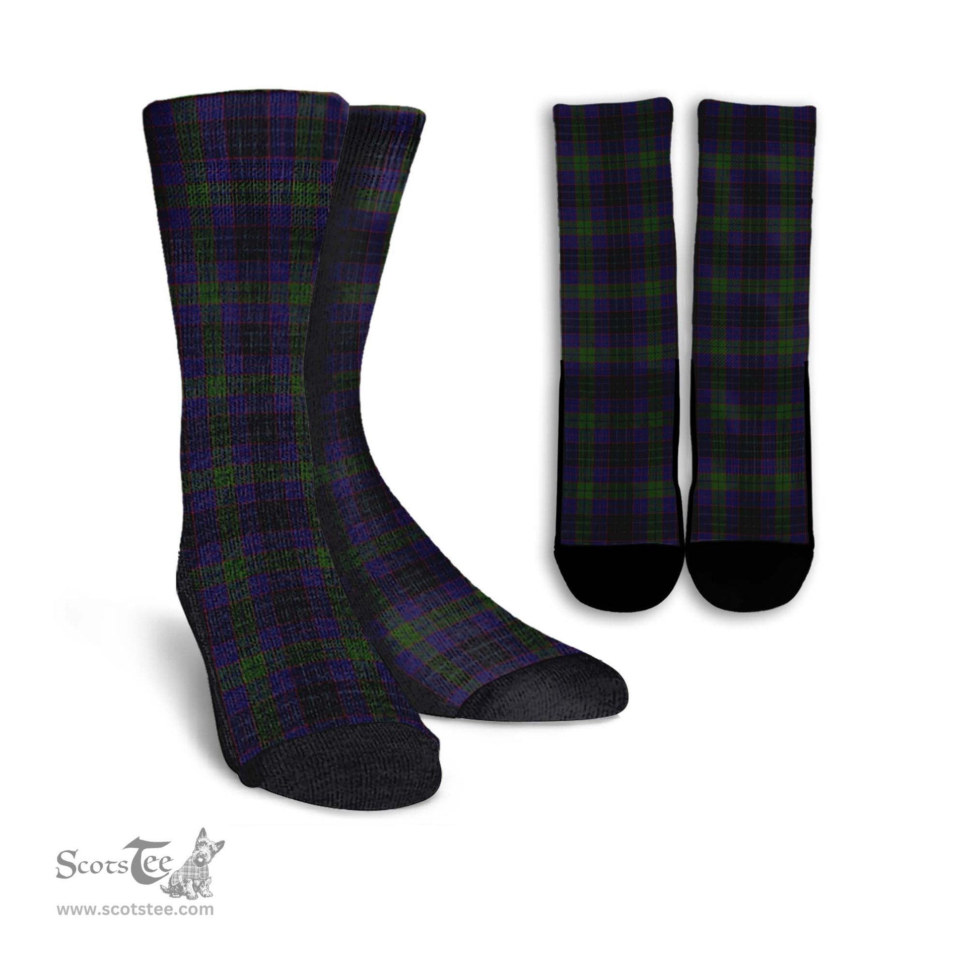 ScotsTee Shop Scottish Lumsden Hunting Clan Tartan Socks For Men & Women