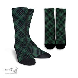 ScotsTee Shop Scottish MacAulay Hunting Ancient Clan Tartan Socks For Men & Women