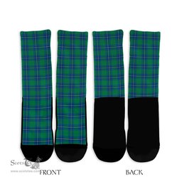 ScotsTee Shop Scottish Irvine Ancient Clan Tartan Socks For Men & Women