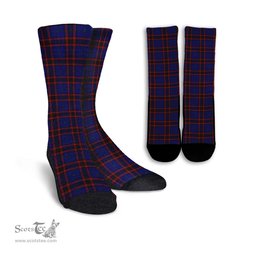 ScotsTee Shop Scottish Home Modern Clan Tartan Socks For Men & Women