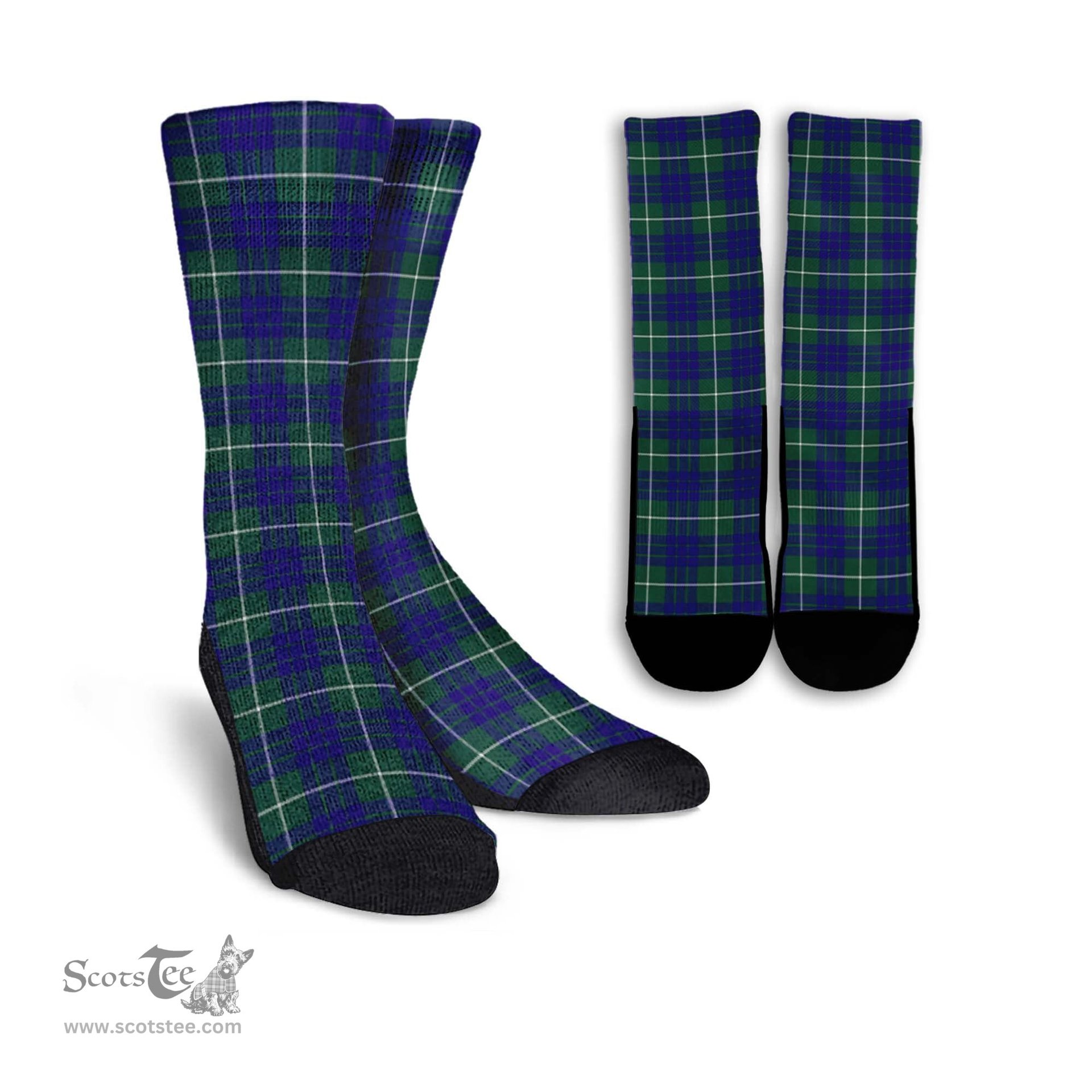 ScotsTee Shop Scottish Hamilton Hunting Modern Clan Tartan Socks For Men & Women