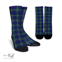 ScotsTee Shop Scottish Hamilton Hunting Modern Clan Tartan Socks For Men & Women