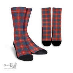 ScotsTee Shop Scottish Hamilton Ancient Clan Tartan Socks For Men & Women