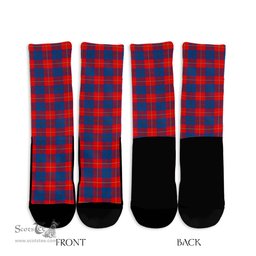 ScotsTee Shop Scottish Galloway Red Clan Tartan Socks For Men & Women