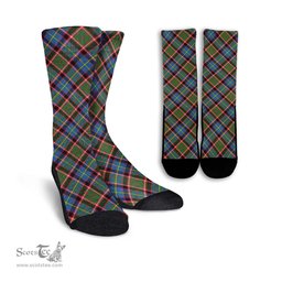 ScotsTee Shop Scottish Glass Clan Tartan Socks For Men & Women