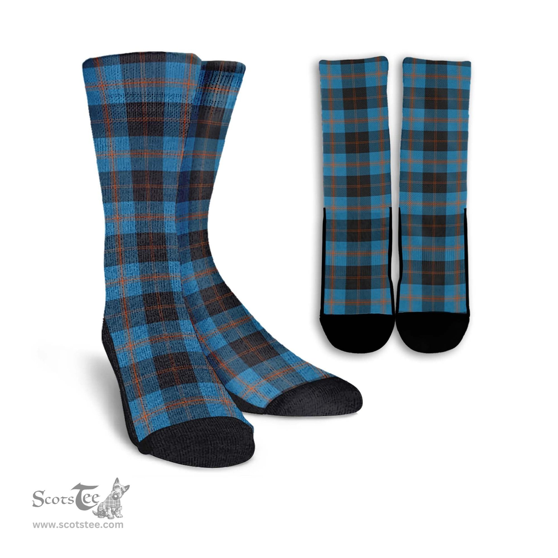 ScotsTee Shop Scottish Garden Clan Tartan Socks For Men & Women