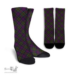 ScotsTee Shop Scottish MacDonald of Clan Ranald Modern Clan Tartan Socks For Men & Women